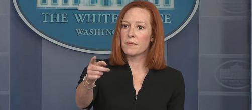 White House Press Secretary Jen Psaki said Donald Trump's outlook on space was not being rejected (Image Source: The White House/YouTube)