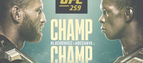 UFC 259: Blachowicz vs Adesanya, domenica 7 marzo in streaming su Dazn.