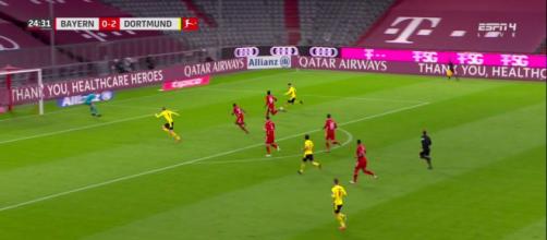 Thomas Meunier se fait détruire après sa performance contre le Bayern Munich - Photo capture d'écran vidéo Bein Sport