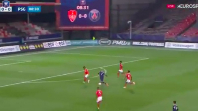 Mbappé en grande forme avant le match contre le FC Barcelone - Photo capture d'écran vidéo Eurosport