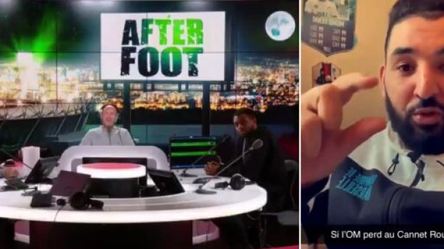 OM: Henni promet de se mettre a poil, le manager du Canet lui répond en direct (Vidéo). crédit Capture écran RMC/ Insta Henni