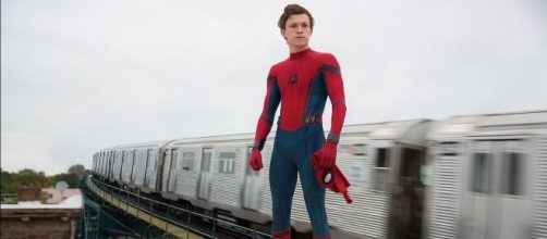 Tom Holland in Spiderman Homecoming.