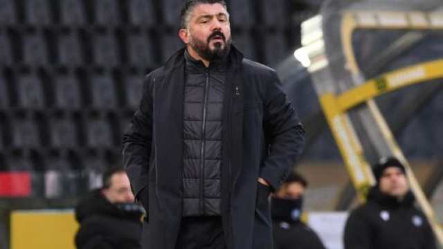 Gattuso, allenatore del Napoli.