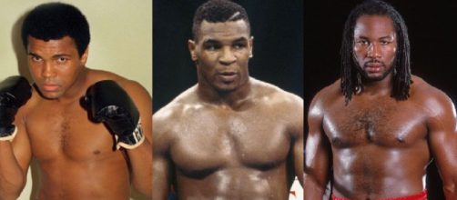 Muhammad Ali, Mike Tyson e Lennox Lewis.