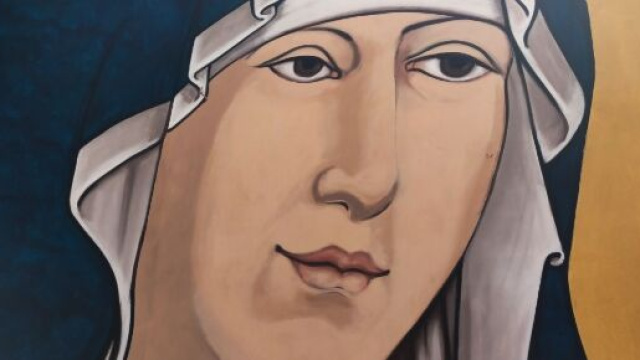 Il murale 'Santa Chiara' realizzato da Igor Scalisi Palminteri