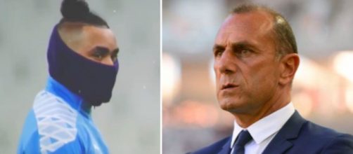 Les insultes de Dimitri Payet lors de OM - Montpellier photo montage Twitter et YouTube