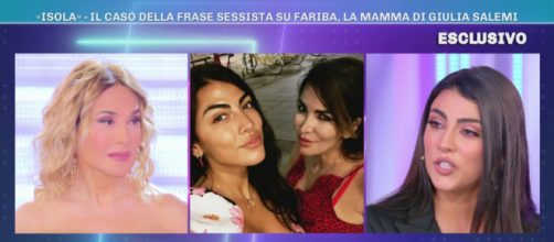 A Domenica Live, Giulia Salemi ha commentato le parole di Awed nei confronti di sua mamma Fariba.