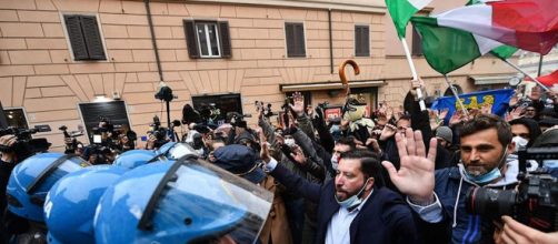 Un'immagine della nuova manifestazione di IoApro a Roma.