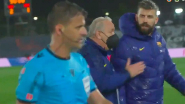 L'énorme coup de gueule de Piqué contre l'arbitre du Clasico - Photo capture d'écran video Twitter