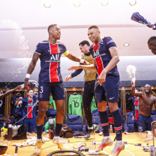 La joie des parisiens après leur qualification en vidéo - Photo capture d'écran Twitter PSG