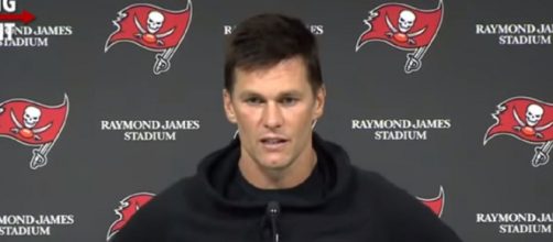 Brady led the Bucs to a Super Bowl win. [Image Source: Tampa Bay Buccaneers/YouTube]