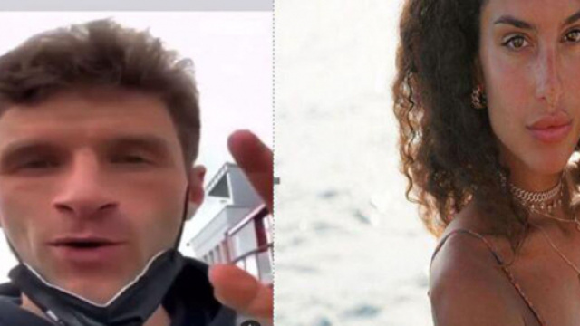 La fiancée de Marco Verratti, Jessica Aidi, trolle Thomas Müller (Credit : captures Twitter Jessica Aidi et PSG)