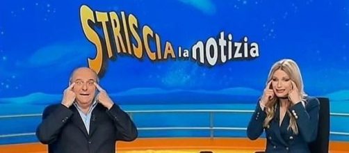 Gerry Scotti e Michelle Hunziker: la gag sui cinesi a Striscia la Notizia.