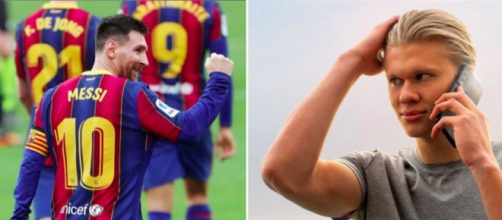 Haaland et Messi bientôt réunis sous le maillot du FC Barcelone ? - Photo captures d'écran Instagram