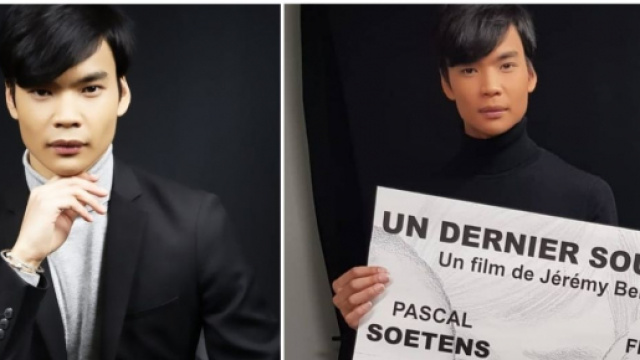 Le mannequin Jérémy Bellet à l'affiche de son premier court-métrage "Un dernier souffle" - Source : montage Instagram