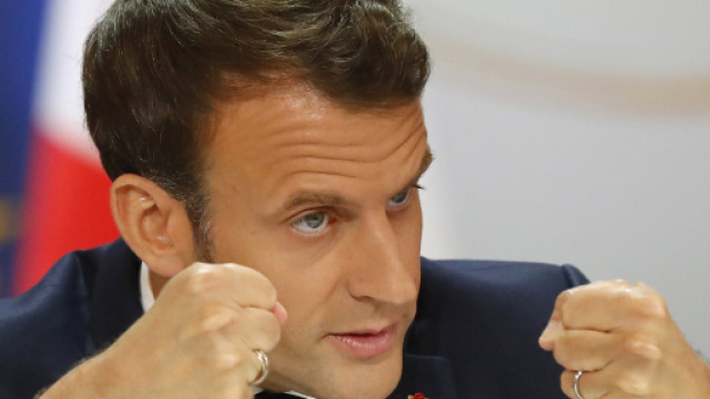 Il Presidente della Repubblica francese Emmanuel Macron.