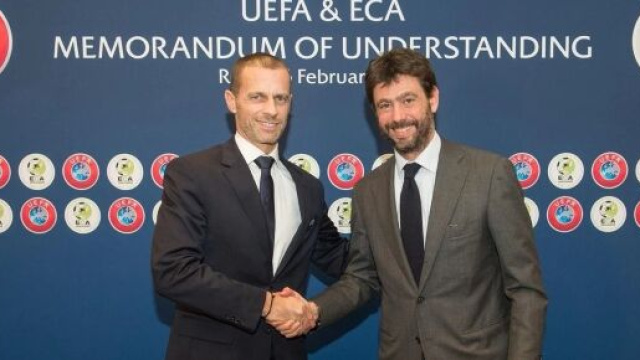 Super League : Caferin se paye 'l'hypocrite' Agnelli et menace les joueurs des clubs. Source twitter UEFA