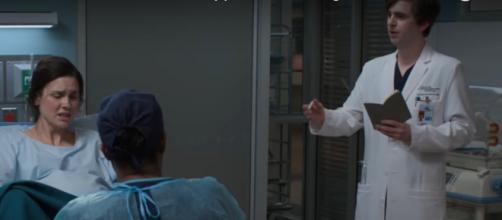 'The Good Doctor' does research on real-life labor in his effort to support Lea in 'Gender Reveal' (Image source: ABC/YouTube)