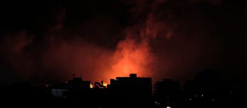 At least 212 Palestinians are now dead after a series of airstrikes launched by Israeli forces to Gaza (Image source: handout image)