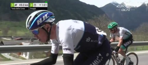 Chris Froome in fuga al Tour of the Alps.