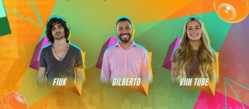 'BBB21': Gilberto, Viih Tube e Fiuk estão no paredão, e enquete UOL aponta rejeição da sister (Reprodução/Gshow)