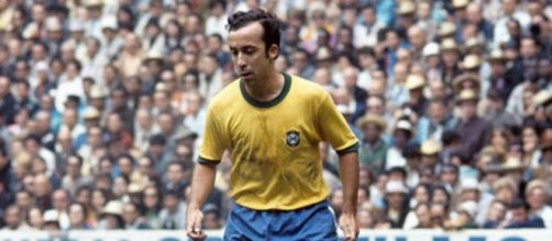 Tostao con la maglia del Brasile ai Mondiali del 1970.