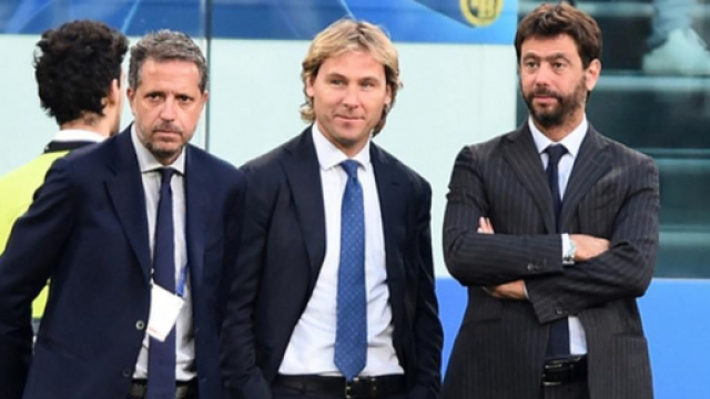 Nella foto Paratici, Nedved e Agnelli.