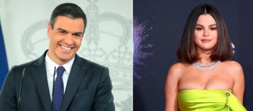 Sánchez le ha informado a Selena Gómez que España se encuentra comprometida con la donación de vacunas (Twitter, @EsquireEs)
