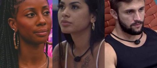 Camilla, Pocah e Arthur têm disputa acirrada no paredão do 'BBB21', diz enquete UOL (Fotomontagem/Reprodução/Rede Globo)