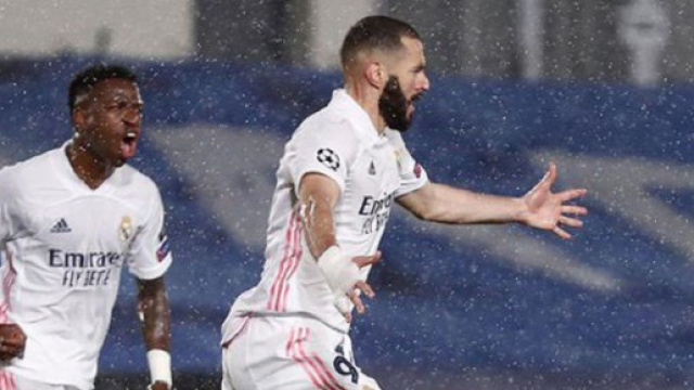 Karim Benzema a permis au Real Madrid d’égaliser contre Chelsea (Credit : Twitter officiel de Karim Benzema)