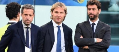 Fabio Paraitci, Pavel Nedved e Andrea Agnelli.