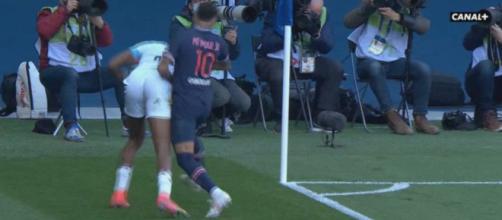 Le carton rouge de Neymar - Photo capture d'écran vidéo Canal