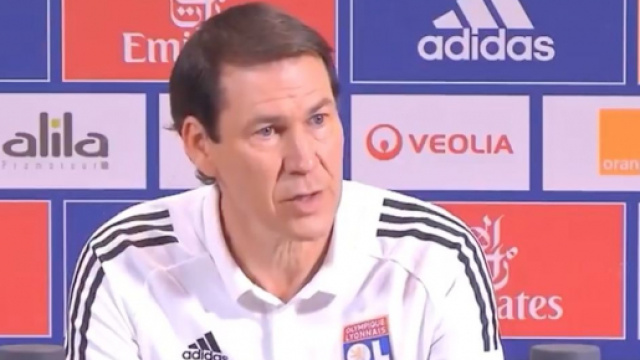 Rudi Garcia énervé par une question d'un journaliste. (Capture vidéo conférence de presse OL).