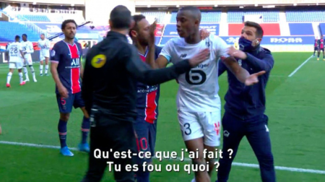 L'altercation de Neymar et Djalo - Source : Photo capture d'&eacute;cran