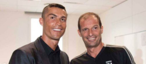 Cristiano Ronaldo e Massimiliano Allegri