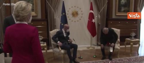 Erdogan lascia senza poltrona Urdula Von Der Leyen.