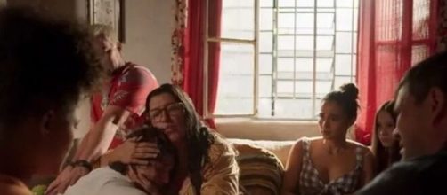 Família de Lurdes em 'Amor de Mãe' (Reprodução/Rede Globo)