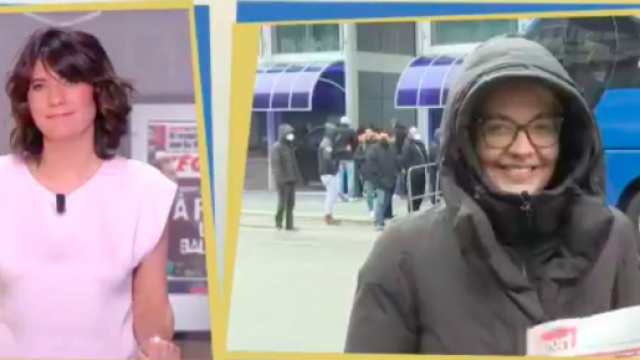 Le fou rire sur le plateau de l'Equipe d'Estelle fait le buzz sur les réseaux sociaux - Photo capture d'écran vidéo Twitter