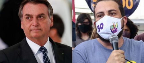 Guilherme Boulos, um dos nomes emergentes da esquerda, é um dos maiores opositores de Bolsonaro. (Fotomontagem)