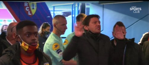 Leonardo très tendu après la victoire du PSG face à Lens. (crédit capture vidéo Canal+).