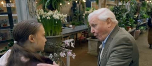 'People are listening', climate activist Greta meets Sir David Attenborough (Image source: BBC/YouTube)