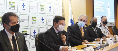 Coletiva do Ministro da Saúde, Marcelo Queiroga, sobre vacinação de atletas olímpicos (Tony Winston/MS)
