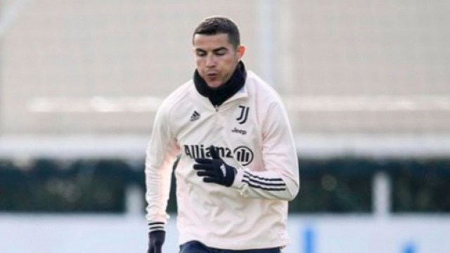 Cristiano Ronaldo &agrave; l'entra&icirc;nement - Source : Instagram @cristiano