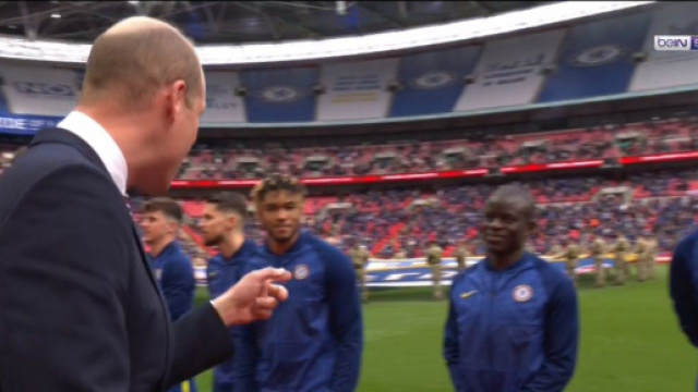 Le Prince William fan de N'Golo Kanté - Photo capture d'écran vidéo Bein Sport