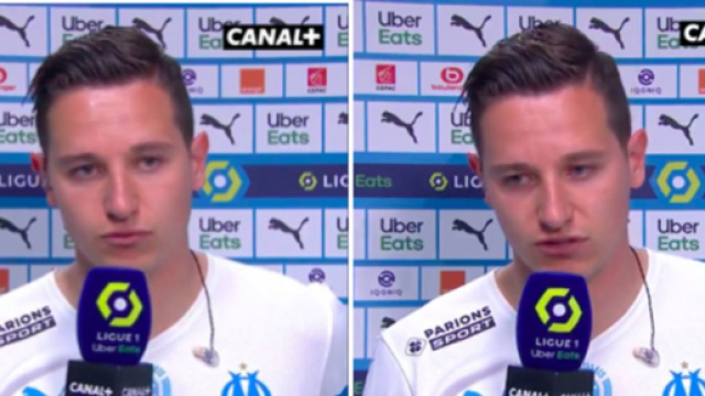 Les adieux émouvants de Florian Thauvin aux fans de l'OM - Photo captures d'écran vidéo Canal+