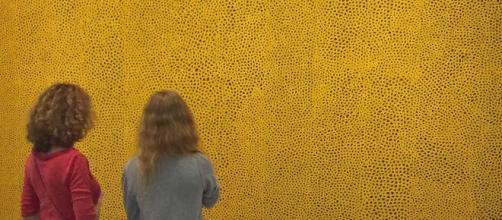Yayoi Kusama's 'Infinity Nets Yellow' (Image source: Ron Cogswel/Flickrl)