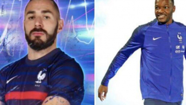 Retour de Benzema en EDF - crédit : capture d'écran TF1 et Instagram Mandanda