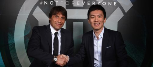 L'allenatore Antonio Conte e il presidente Steven Zhang: da loro dipende il futuro dell'Inter.