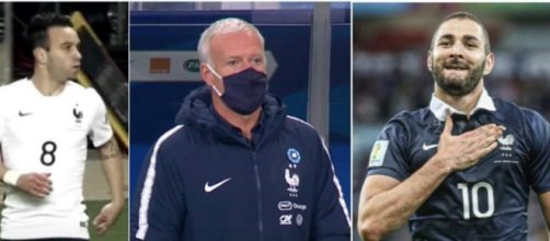Mathieu Valbuena, Didier Deschamps et Karim Benzema en équipe de France - photo captures d'écran vidéo et Instagram Benzema