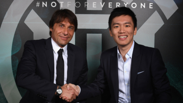 L'allenatore Antonio Conte e il presidente Steven Zhang: da loro dipende il futuro dell'Inter.
